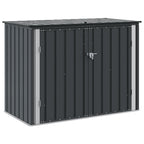 Caja de Almacenamiento para Jardín Negro 151,5 x 82 x 110,5 cm