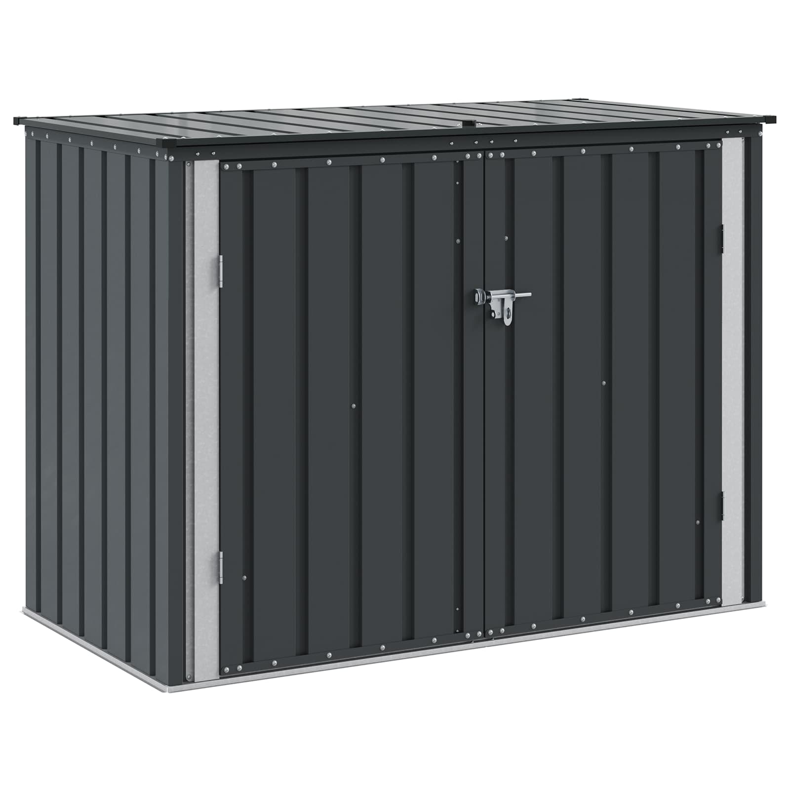 Caja de Almacenamiento para Jardín Negro 151,5 x 82 x 110,5 cm