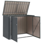 Caja de Almacenamiento para Jardín Negro 151,5 x 82 x 110,5 cm