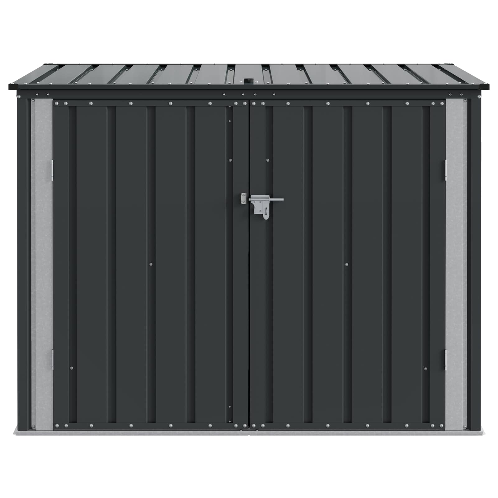 Caja de Almacenamiento para Jardín Negro 151,5 x 82 x 110,5 cm