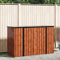 Caja de Almacenamiento para Jardín Marrón 214 x 82 x 132 cm