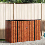 Caja de Almacenamiento para Jardín Marrón 214 x 82 x 132 cm