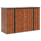 Caja de Almacenamiento para Jardín Marrón 214 x 82 x 132 cm
