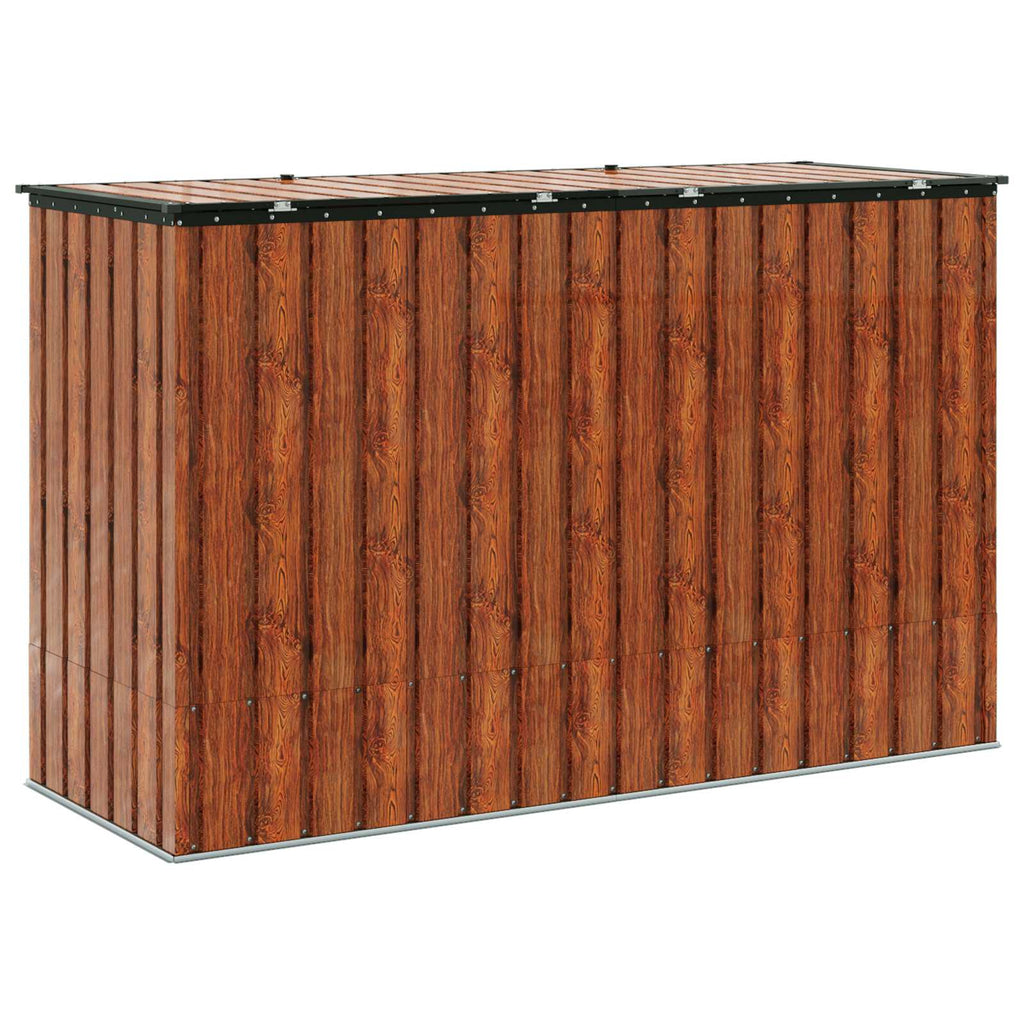 Caja de Almacenamiento para Jardín Marrón 214 x 82 x 132 cm