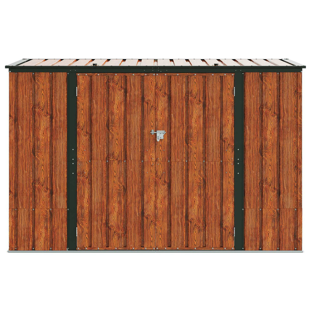 Caja de Almacenamiento para Jardín Marrón 214 x 82 x 132 cm
