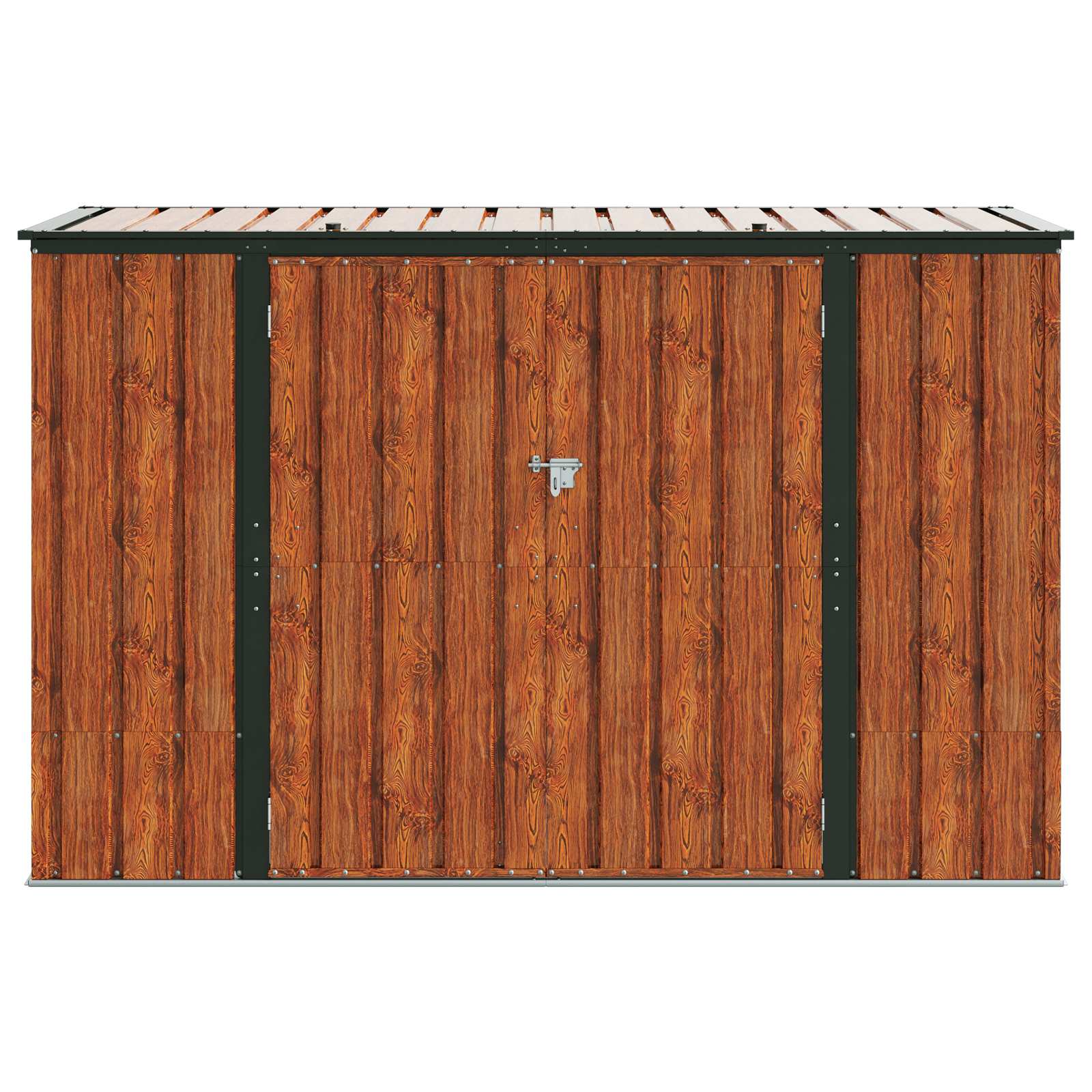Caja de Almacenamiento para Jardín Marrón 214 x 82 x 132 cm