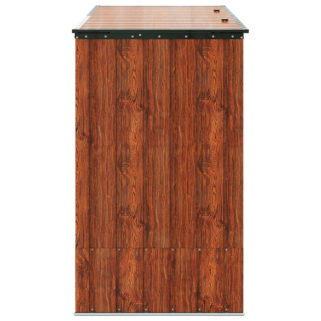 Caja de Almacenamiento para Jardín Marrón 214 x 82 x 132 cm