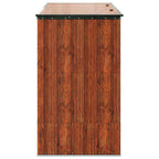 Caja de Almacenamiento para Jardín Marrón 214 x 82 x 132 cm