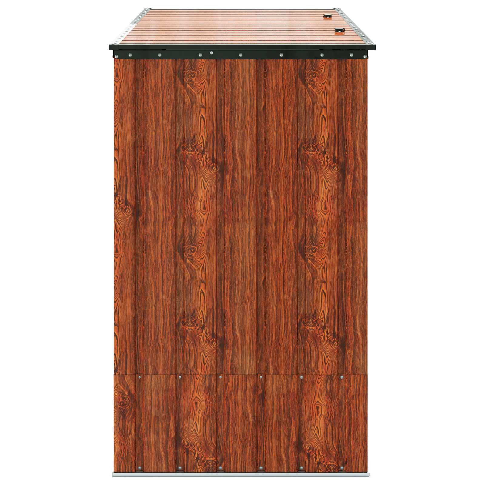 Caja de Almacenamiento para Jardín Marrón 214 x 82 x 132 cm