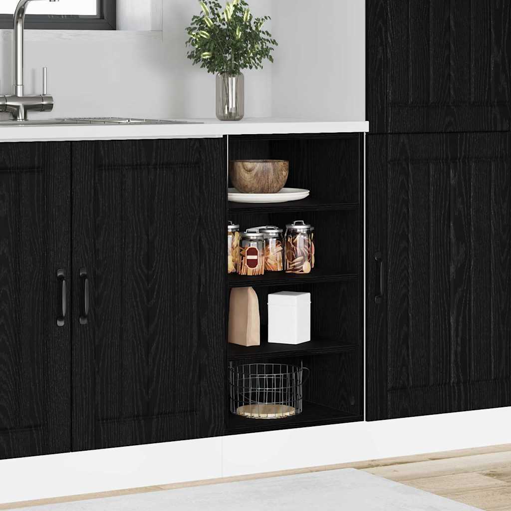 Gabinete Base de Cocina con cajón Roble Negro 40 x 46 x 81,5 cm