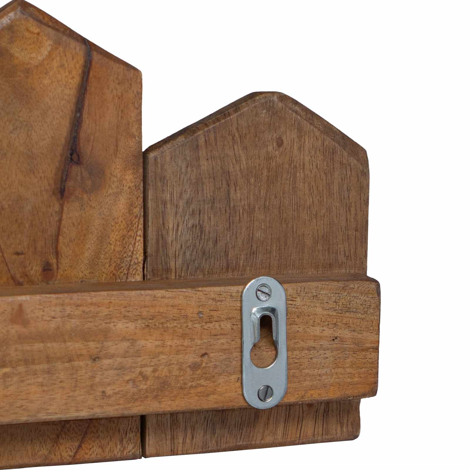 Percha Marrón 48 x 8 x 15 cm Madera de Caoba Sólida