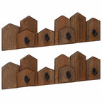 Percha Marrón 48 x 8 x 15 cm Madera de Caoba Sólida