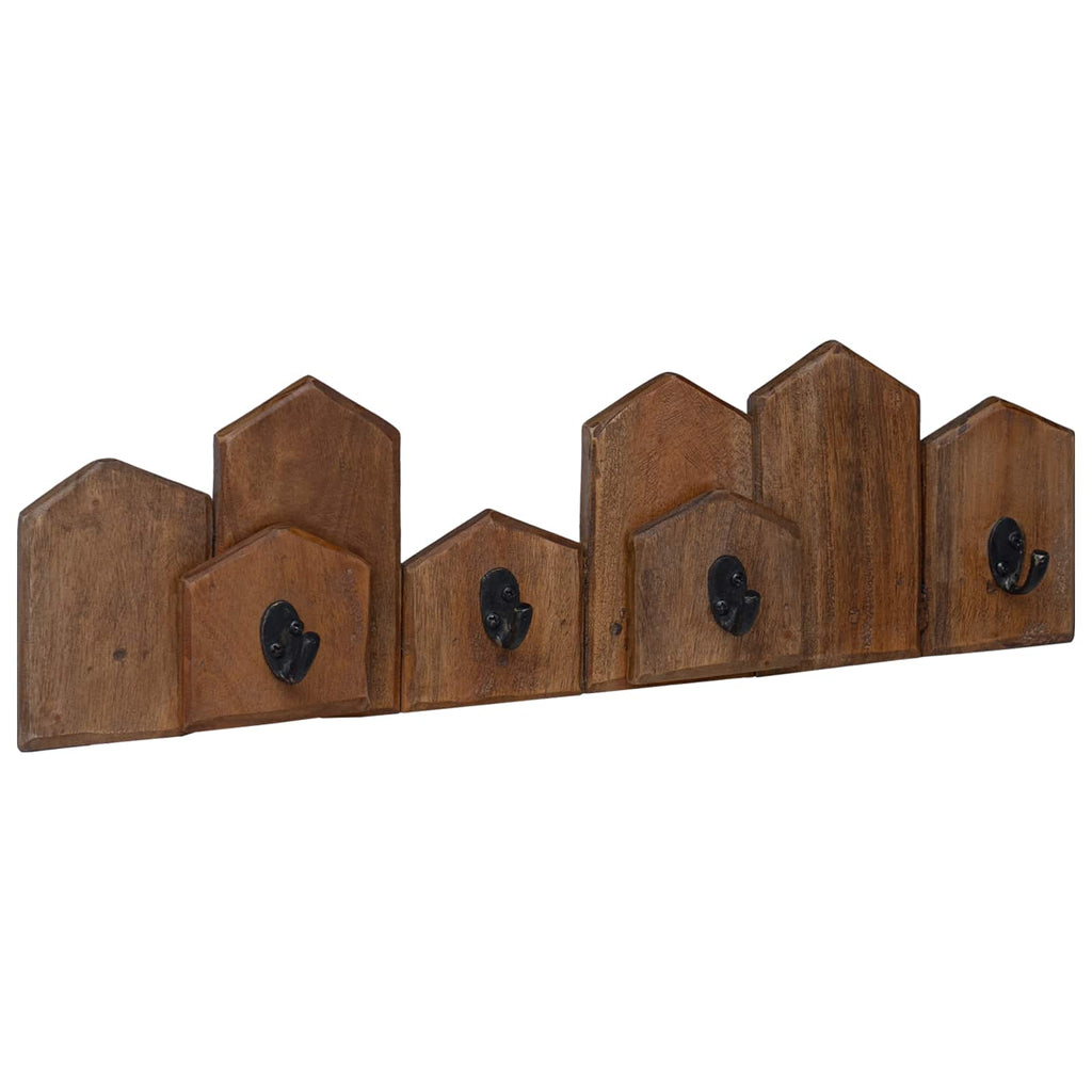 Percha Marrón 48 x 8 x 15 cm Madera de Caoba Sólida