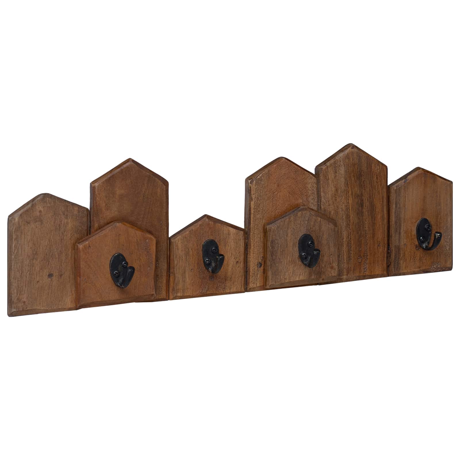Percha Marrón 48 x 8 x 15 cm Madera de Caoba Sólida
