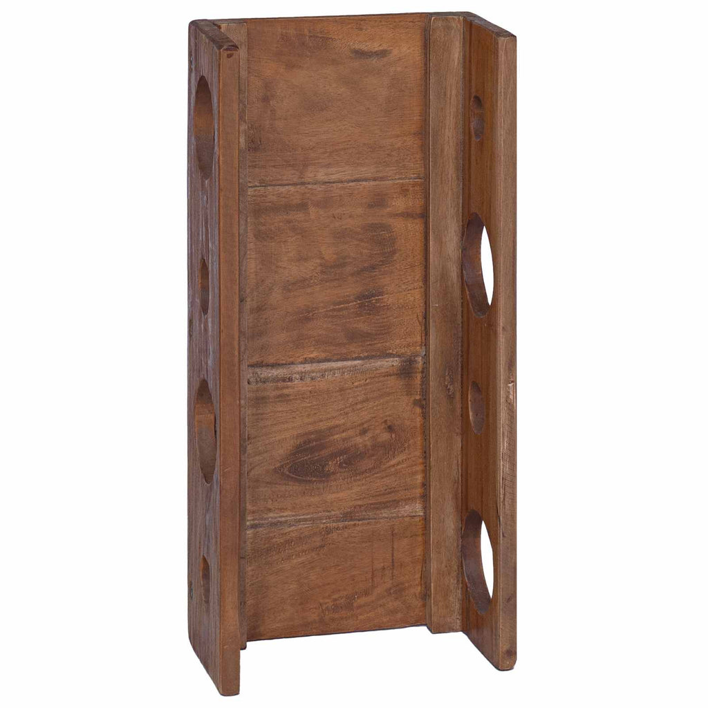 Estante Marrón 24 x 13 x 54 cm Madera de Caoba Sólida