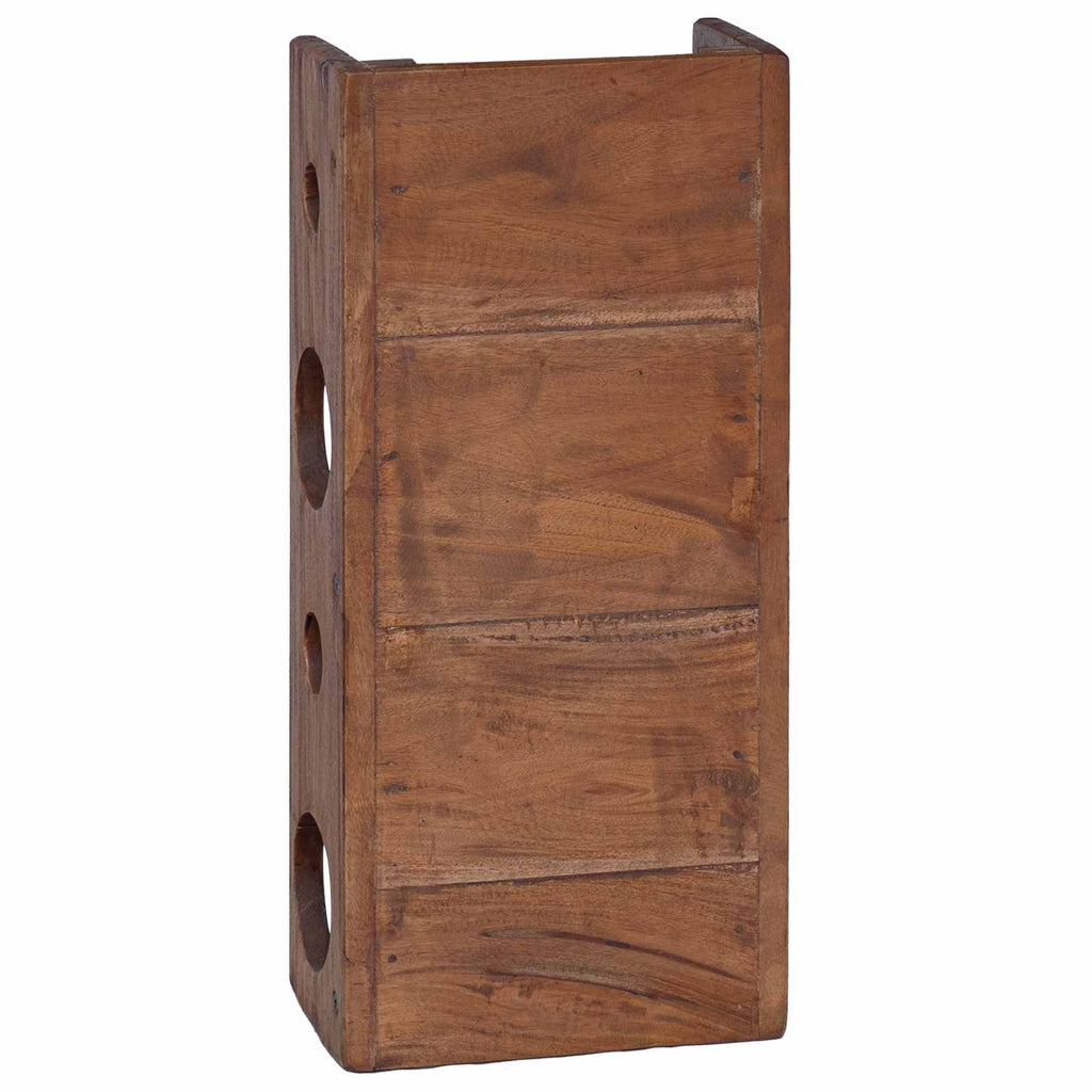 Estante Marrón 24 x 13 x 54 cm Madera de Caoba Sólida