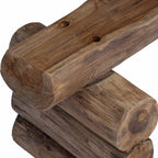 Banco Natural 110 x 30 x 34 cm Madera de teca maciza