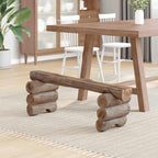 Banco Natural 110 x 30 x 34 cm Madera de teca maciza