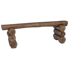 Banco Natural 110 x 30 x 34 cm Madera de teca maciza