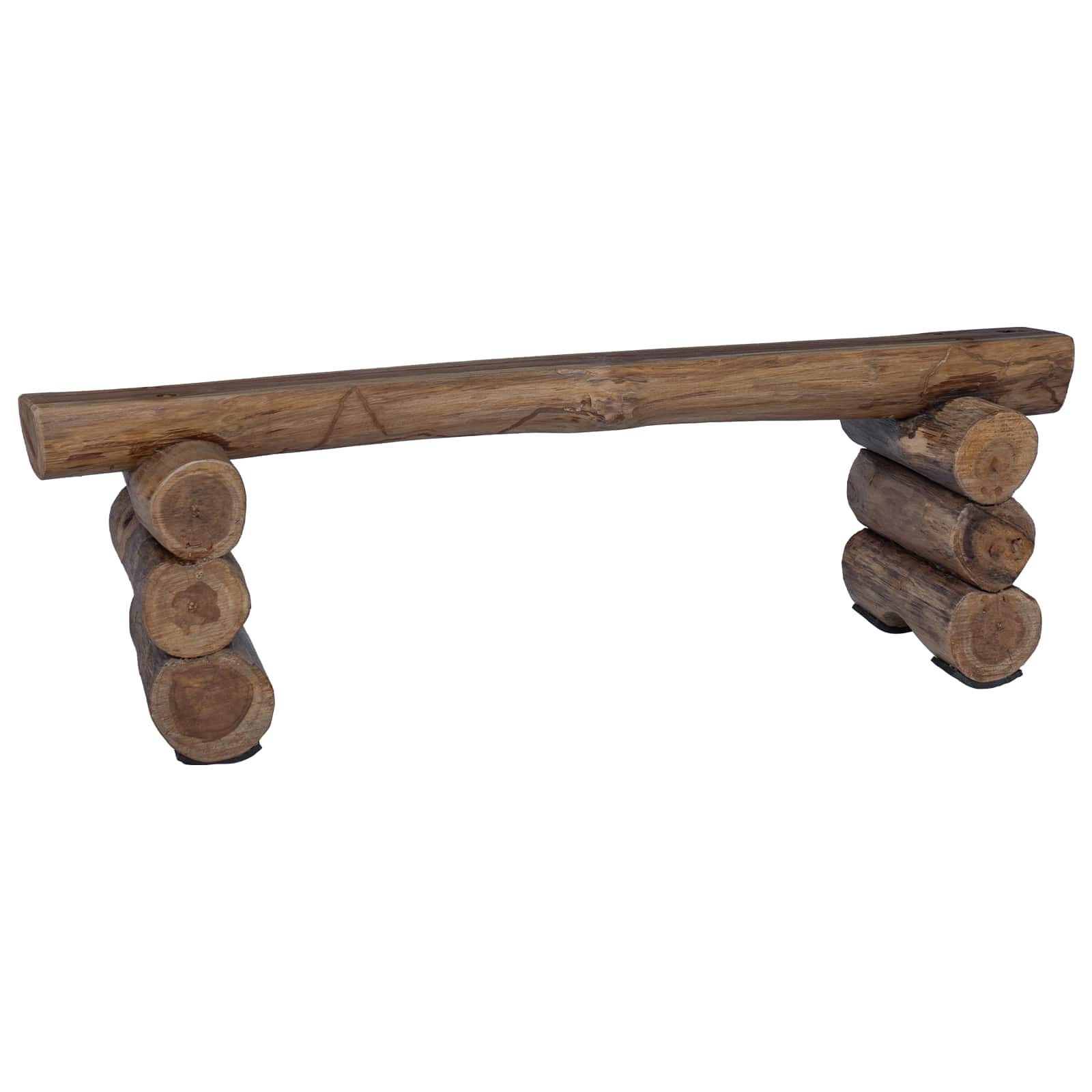 Banco Natural 110 x 30 x 34 cm Madera de teca maciza