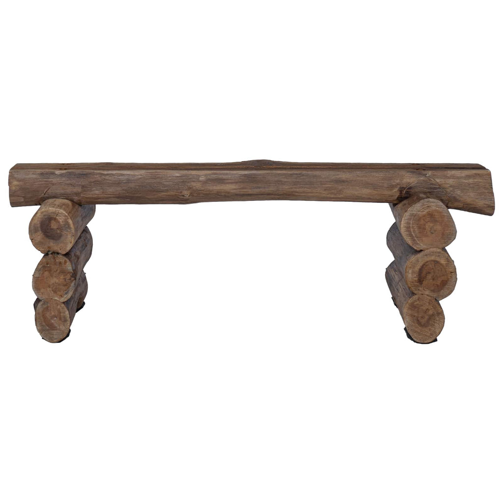 Banco Natural 110 x 30 x 34 cm Madera de teca maciza