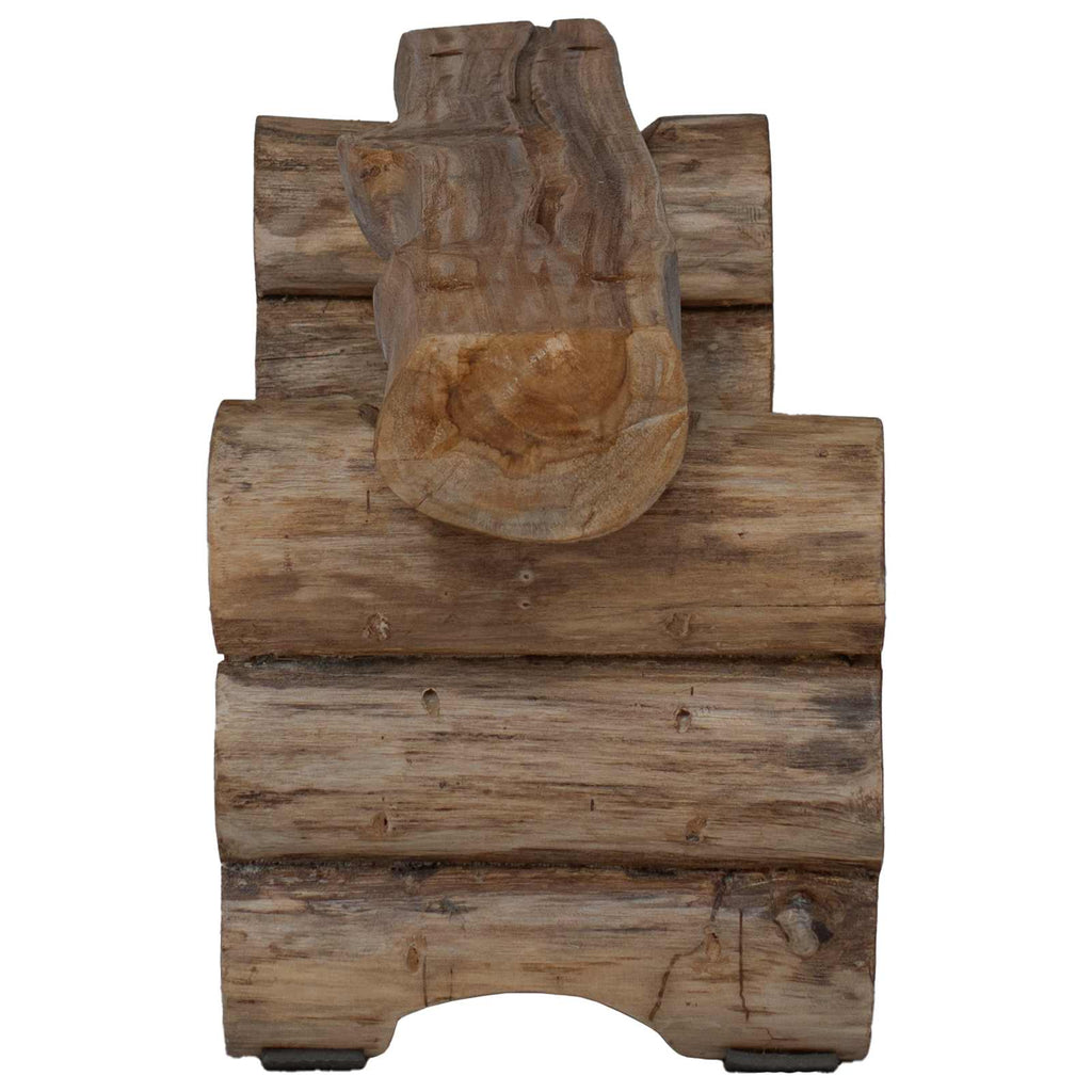 Banco Natural 110 x 30 x 34 cm Madera de teca maciza
