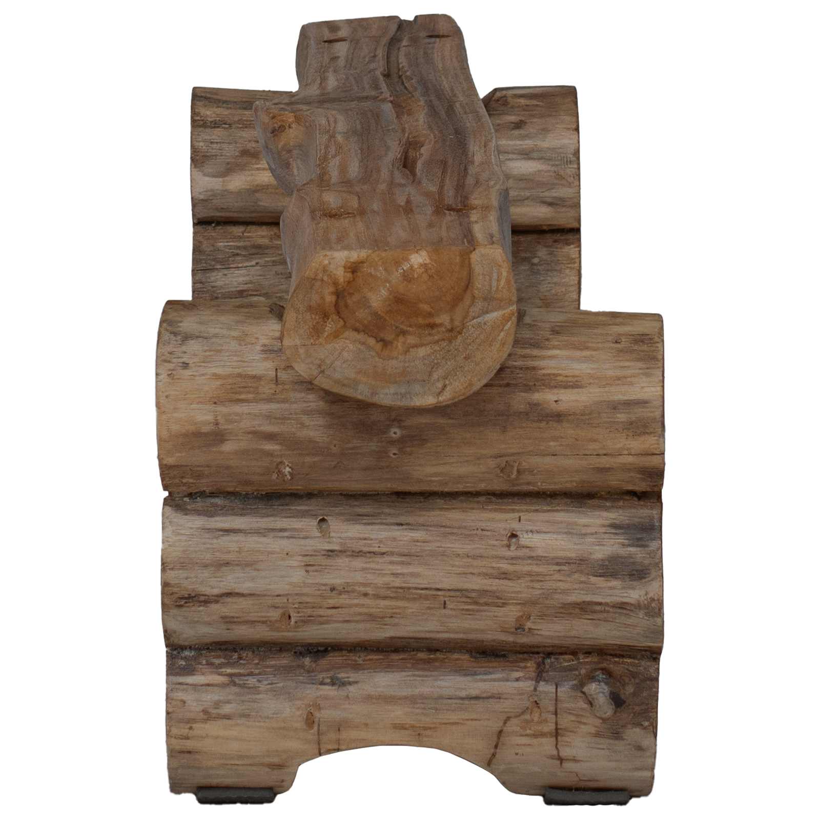 Banco Natural 110 x 30 x 34 cm Madera de teca maciza