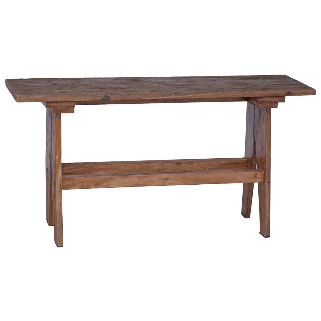 Banco Natural 100 x 30 x 51 cm Madera maciza recuperada