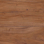 Mesa decorativa con estante 3 pcs Marrón Madera de Caoba Sólida