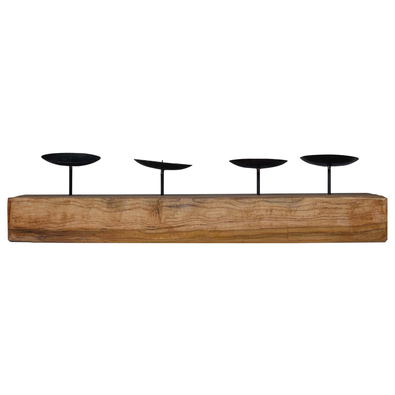 Porta velas Natural 50 x 15 x 10 cm Madera maciza de Teca