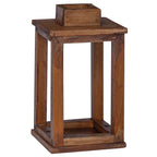 Farol 3 pcs Natural Madera de Caoba