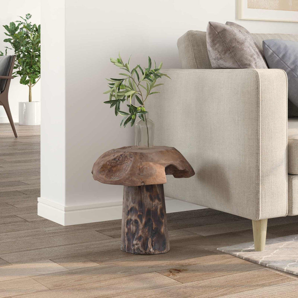Taburete Natural 35 x 35 x 35 cm Madera de teca maciza