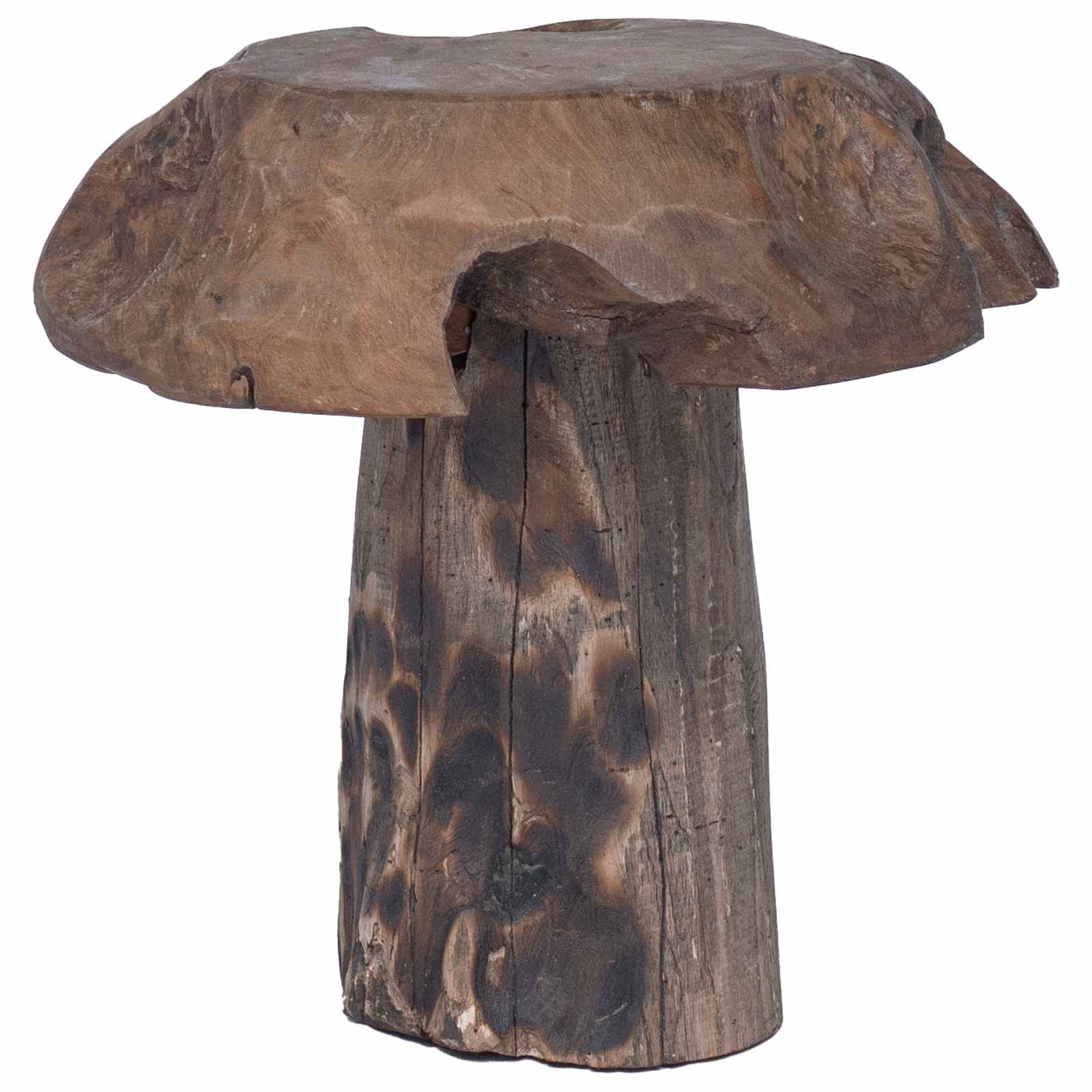 Taburete Natural 35 x 35 x 35 cm Madera de teca maciza