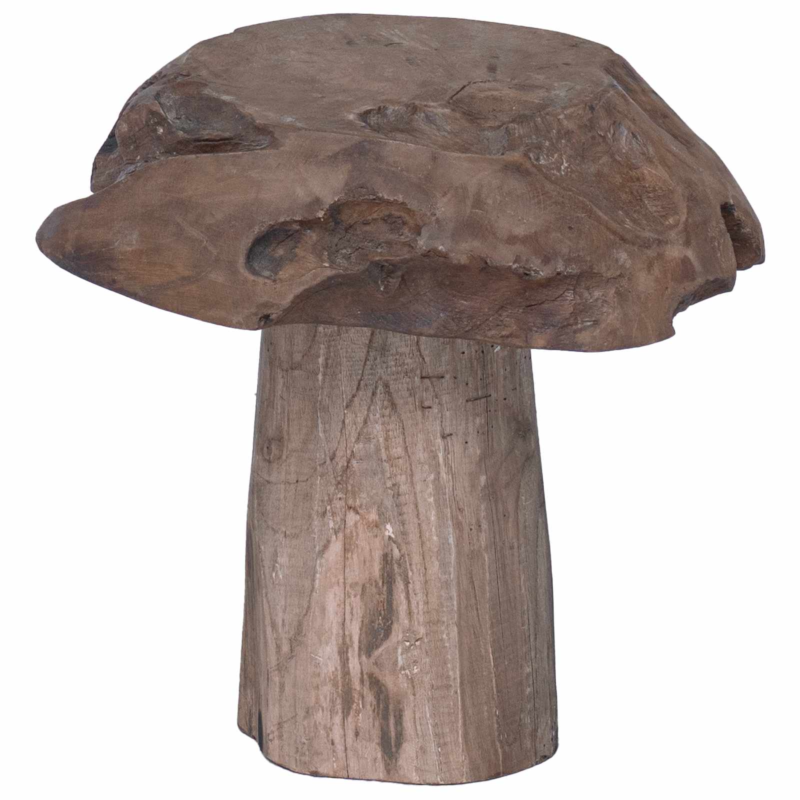 Taburete Natural 35 x 35 x 35 cm Madera de teca maciza