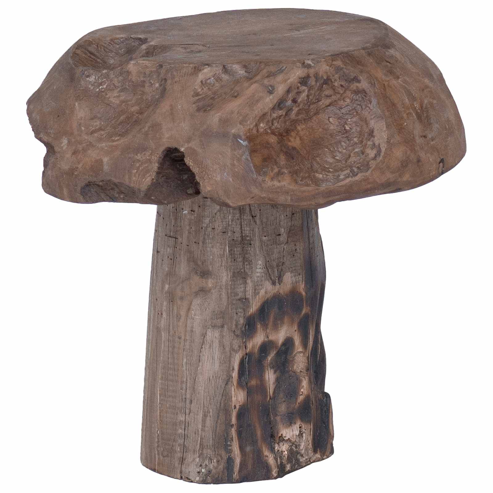 Taburete Natural 35 x 35 x 35 cm Madera de teca maciza
