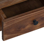 Mesita de Noche Marrón 30 x 30 x 47 cm Madera sólida recuperada