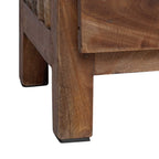 Mesita de Noche Marrón 30 x 30 x 47 cm Madera sólida recuperada