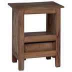 Mesita de Noche Marrón 30 x 30 x 47 cm Madera sólida recuperada