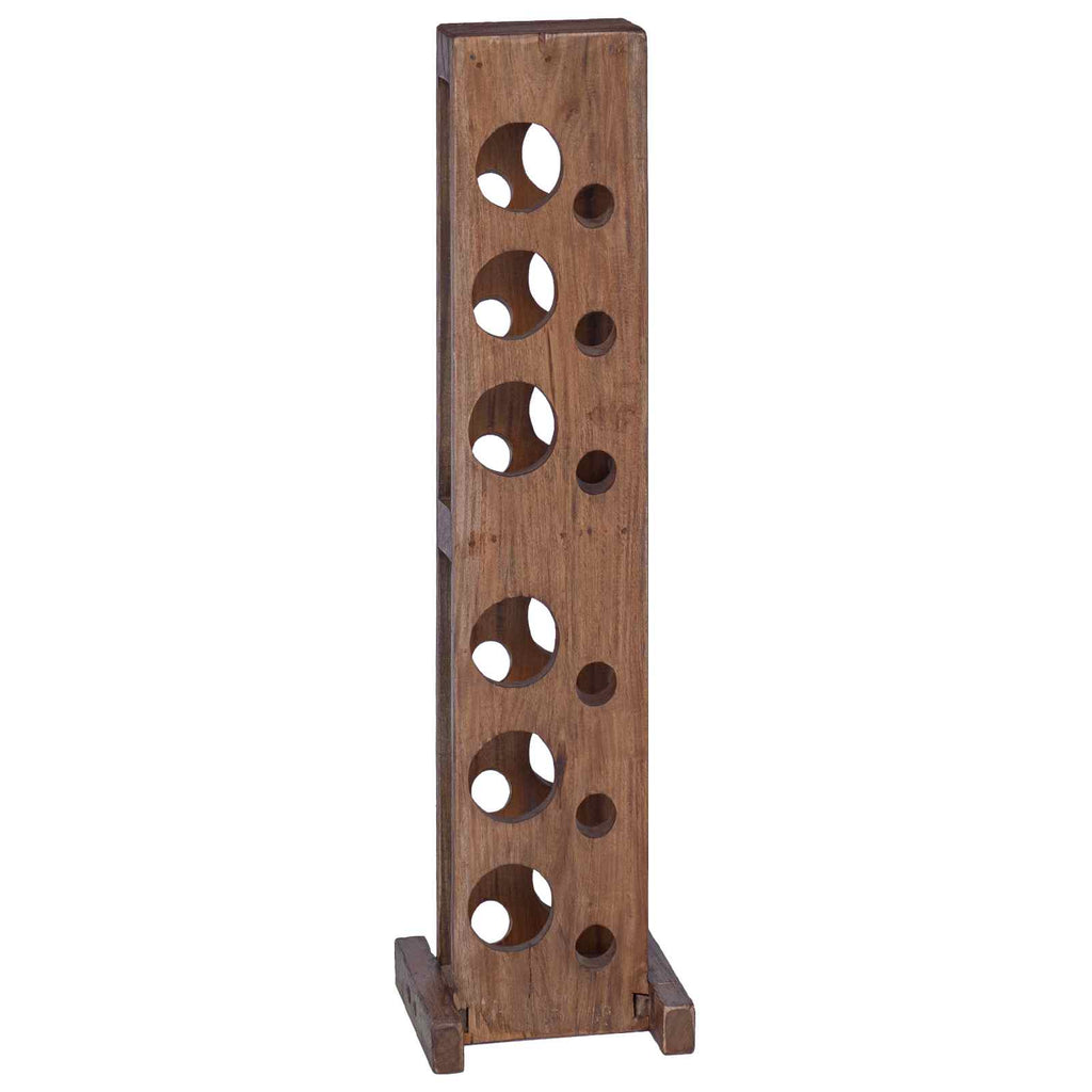 Estante Marrón 20 x 25 x 100 cm Madera de Caoba Sólida
