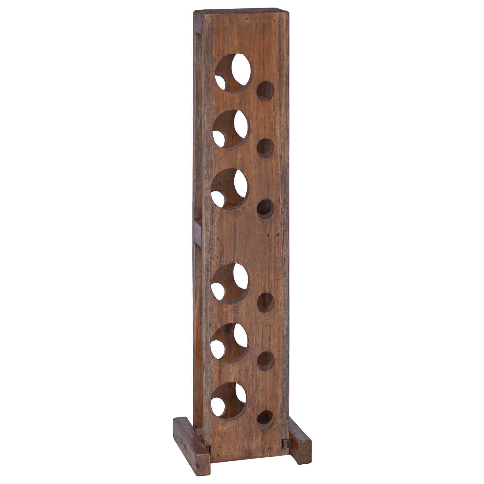 Estante Marrón 20 x 25 x 100 cm Madera de Caoba Sólida