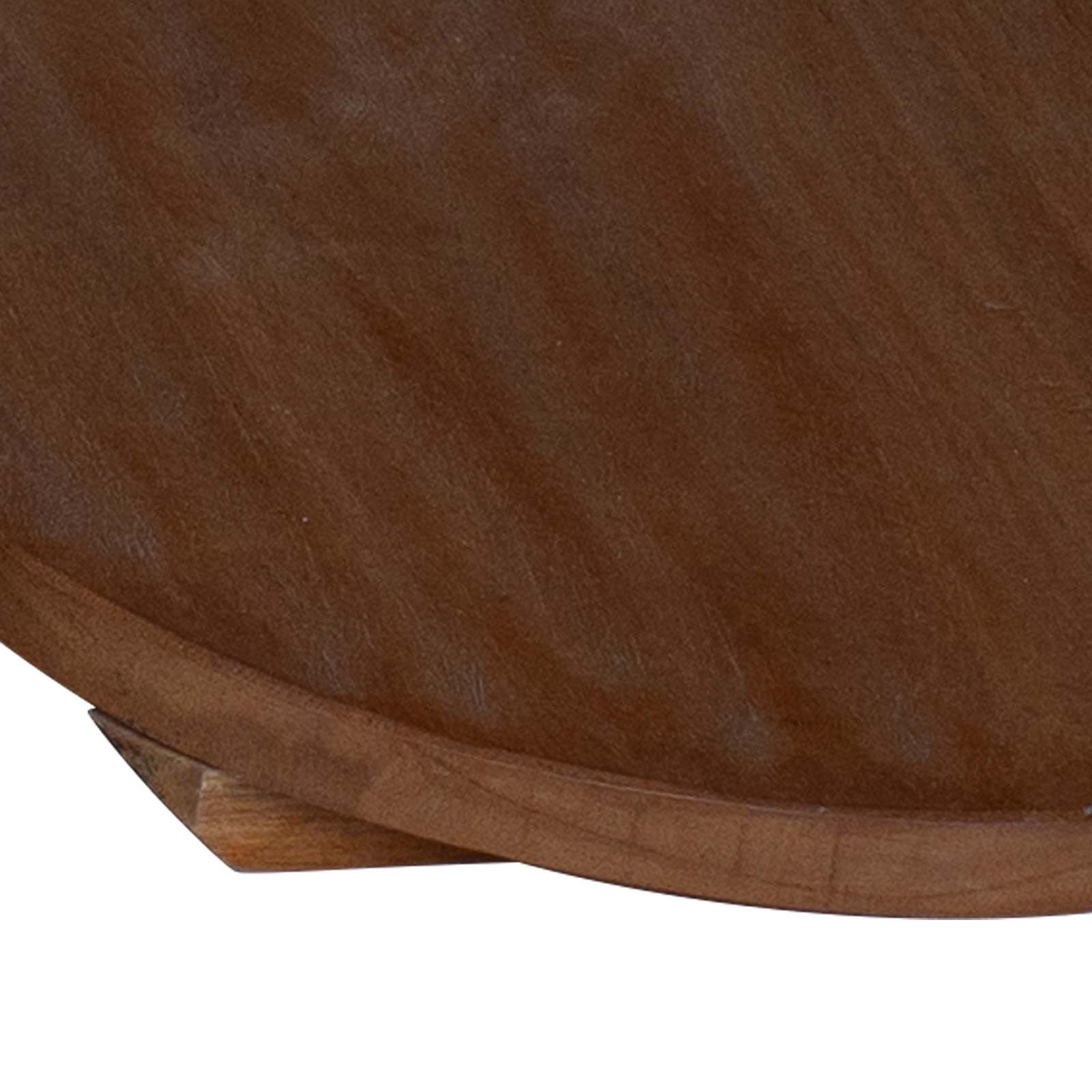 Taburete de Planta 3 pcs Marrón Madera de Caoba