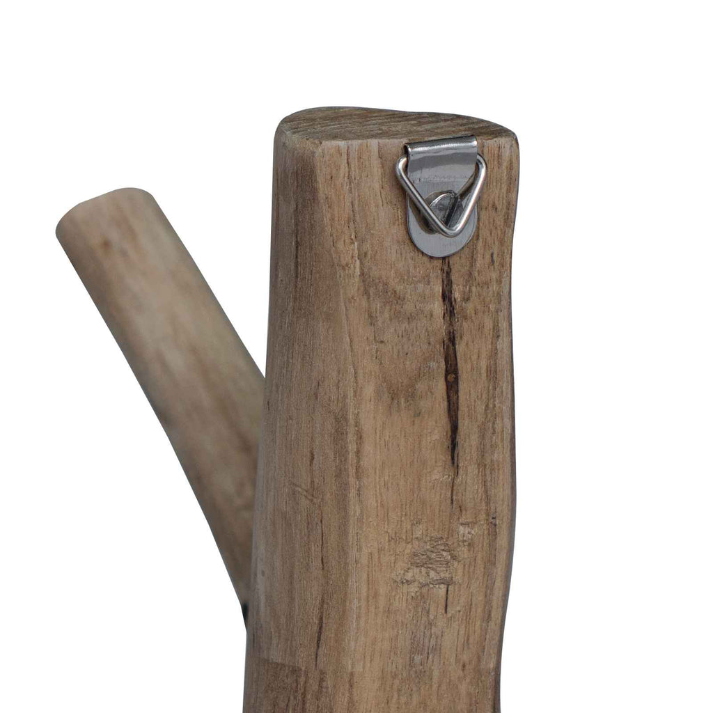 Gancho Marrón 4 x 4 x 14 cm Madera sólida recuperada