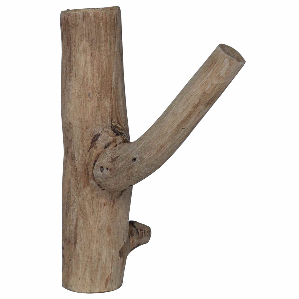 Gancho Marrón 4 x 4 x 14 cm Madera sólida recuperada
