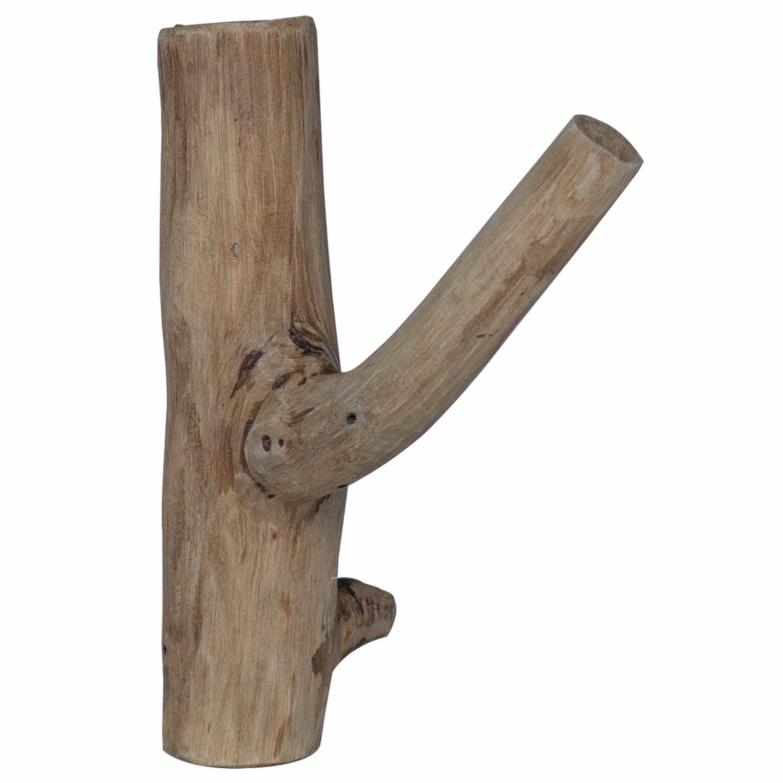 Gancho Marrón 4 x 4 x 14 cm Madera sólida recuperada