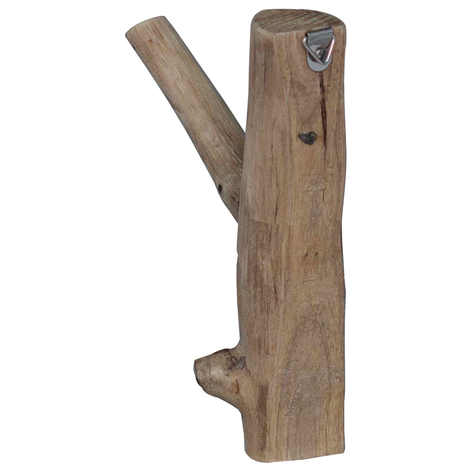 Gancho Marrón 4 x 4 x 14 cm Madera sólida recuperada