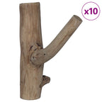 Gancho Marrón 4 x 4 x 14 cm Madera sólida recuperada