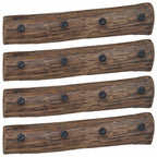Perchero Marrón 50 x 8 x 12 cm Madera sólida recuperada