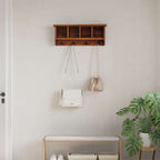 Percha Marrón 70 x 11 x 27 cm Madera de Caoba Sólida