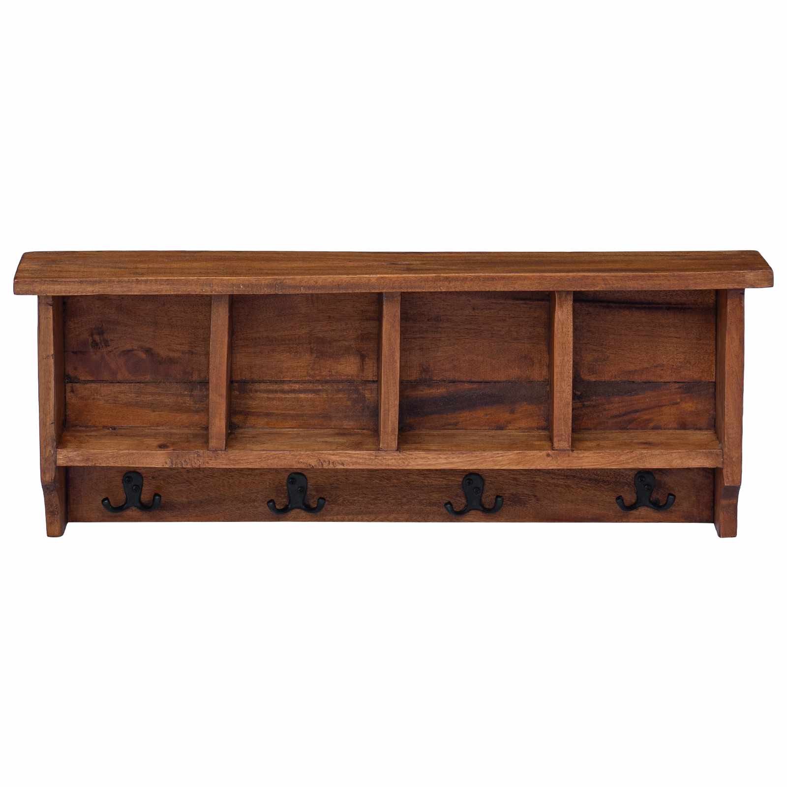 Percha Marrón 70 x 11 x 27 cm Madera de Caoba Sólida