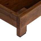 Soporte de plantas 3 pcs Marrón Madera de Caoba